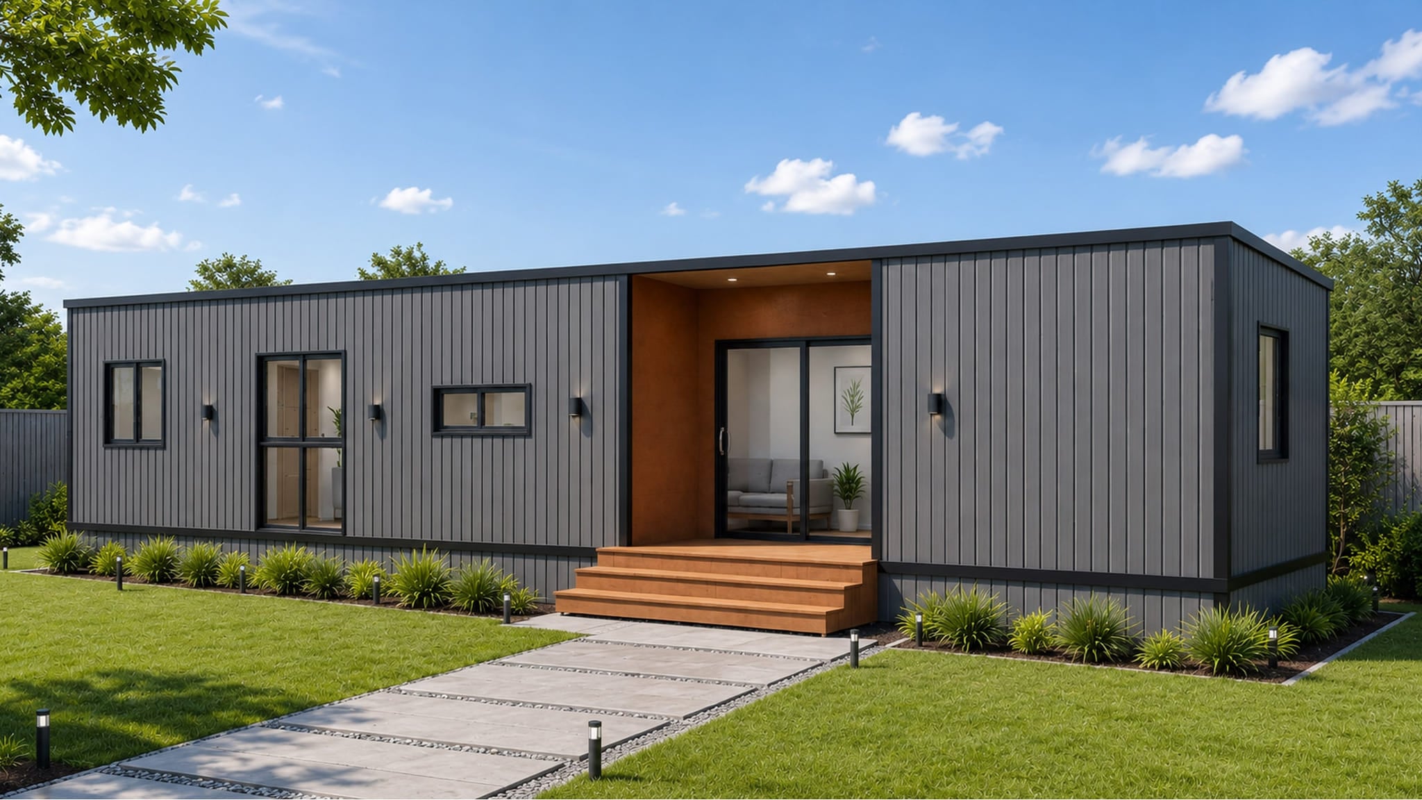 Modlux Drift premium two bedroom, seen from outside