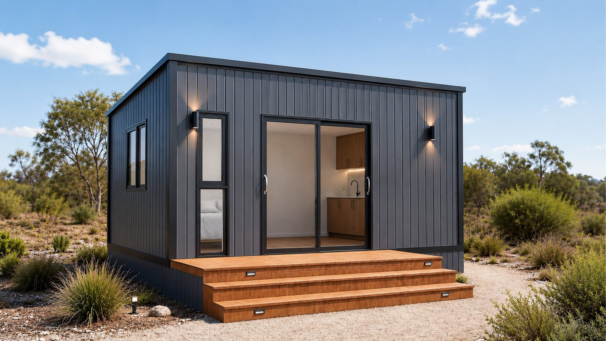 Modlux Haven compact studio, seen from outside